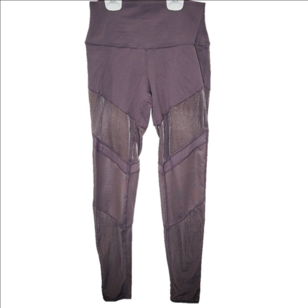 Alo Yoga Sheila High-rise Velour Panel Leggings